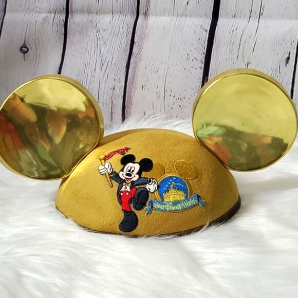 Disney Resort Parks Exclusive - Childs Ears Hat - Mickey Mouse Gold Ears Hat - Picture 4 of 7